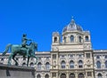 Vienna, Austria. Natural History Museum and horseman